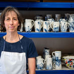 Mia Sarosi at work in her studio 2019